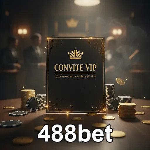 Banner do 488bet exibindo promoção VIP com destaque na tela, promovendo apostas e jogos no site 488bet.